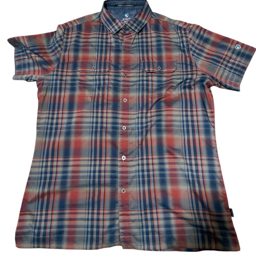 Kuhl Response 7452 Short Sleeve Collared Shirt Button-Up Men's Sz M